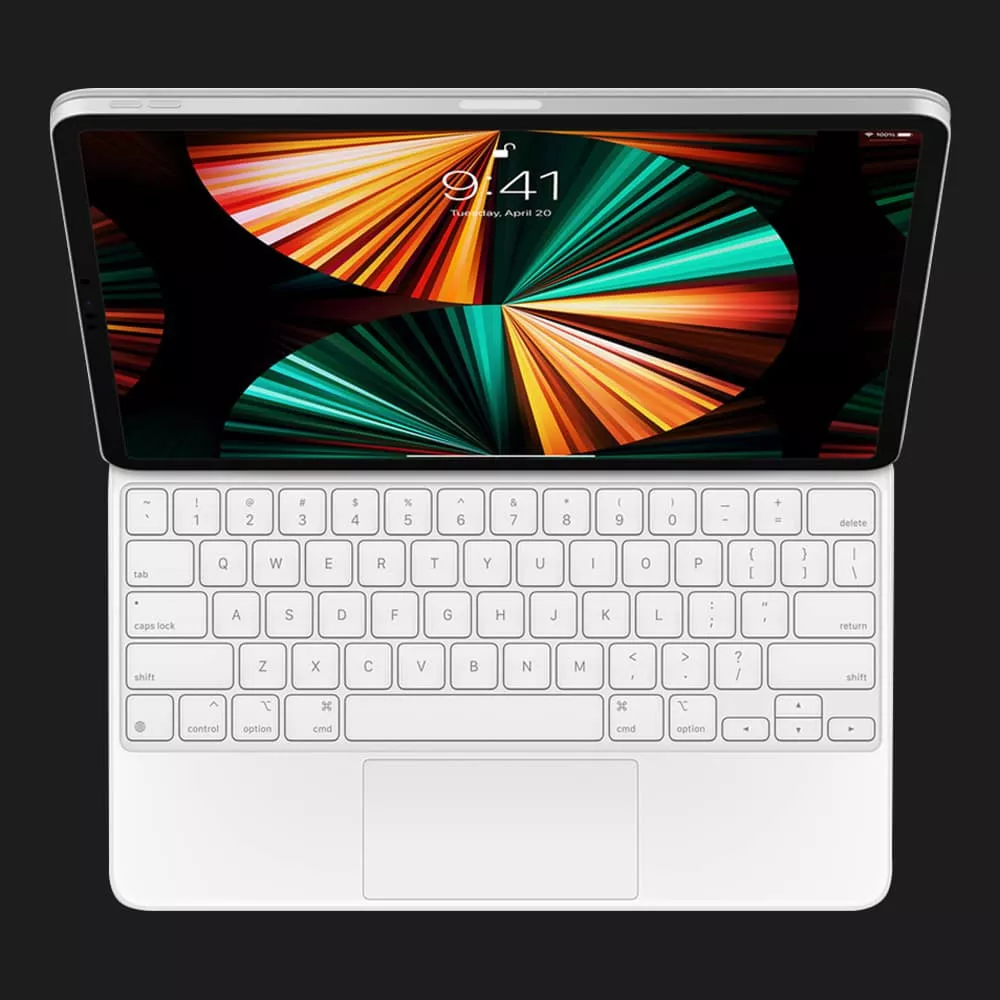 Купить Клавиатура Magic Keyboard для iPad Pro 12.9 (White) (MJQL3) — цены  ⚡, отзывы ⚡, характеристики — ЯБКО